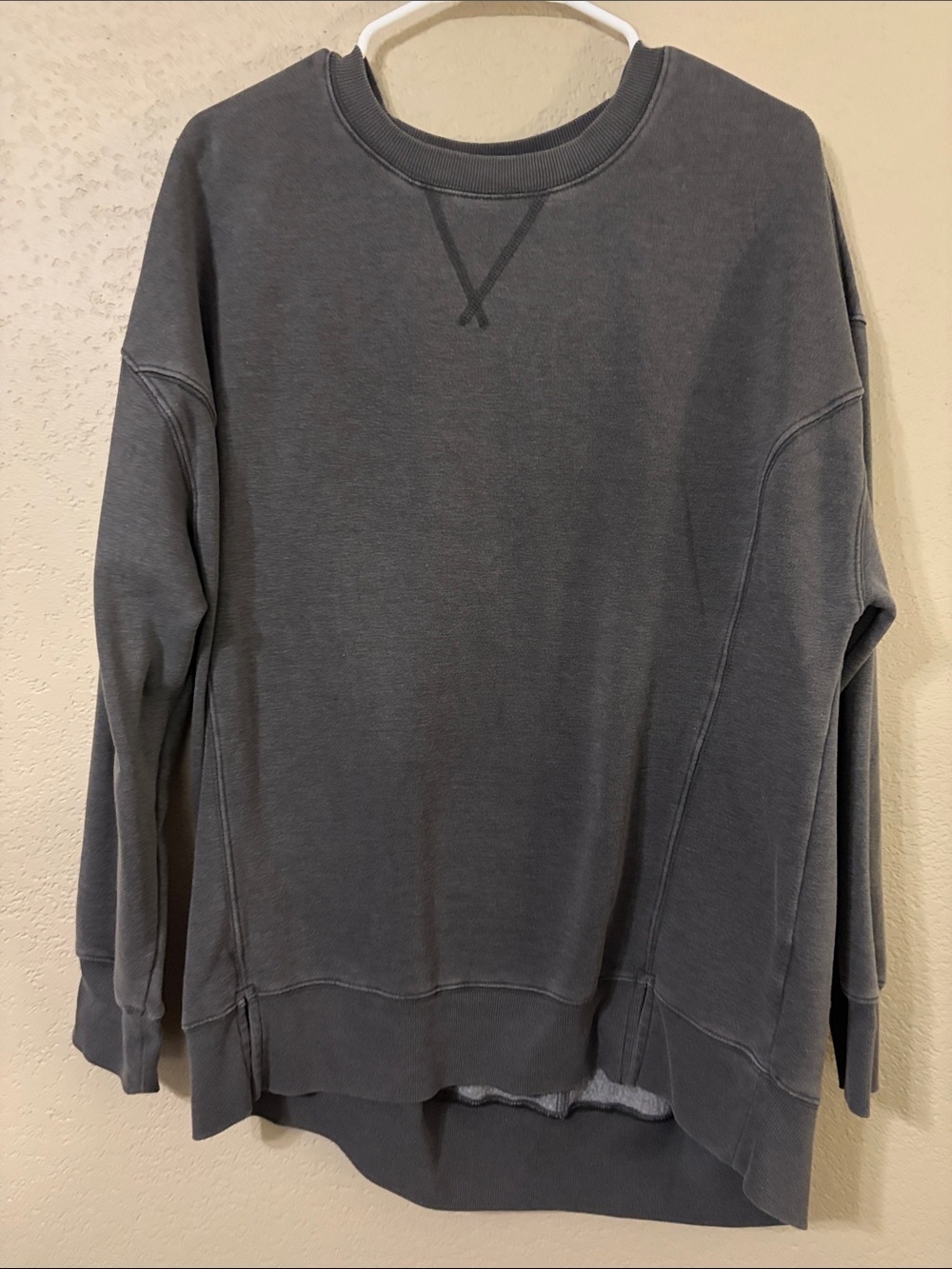 SO Gray Fleece-Lined Crewneck Sweatshirt